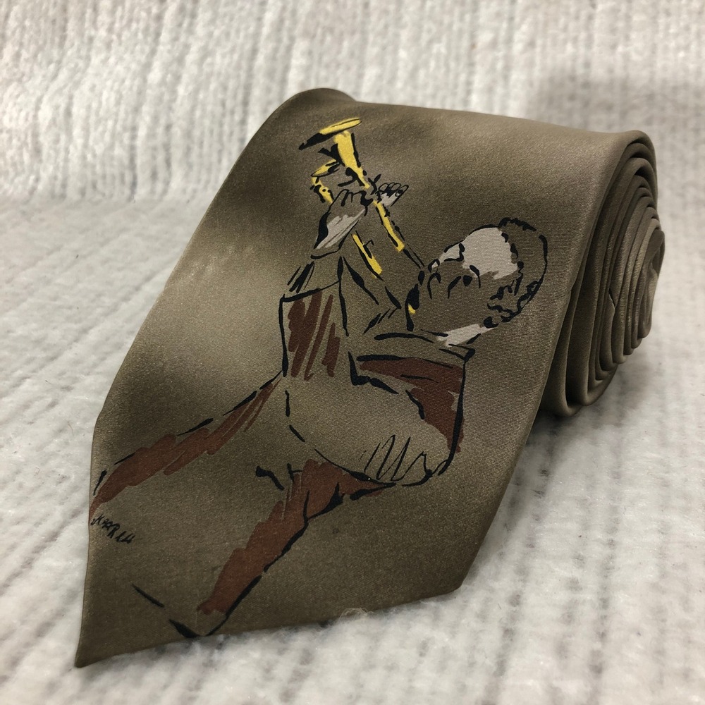Jerry Garcia Silk Neck Tie Trumpet Player Jazz Art Limited Edition Collection 42
